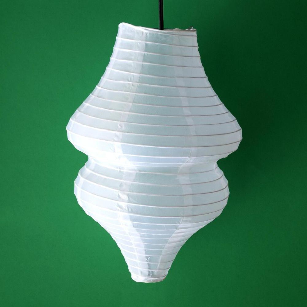 White Beehive Unique Shaped Nylon Lantern, 10-inch x 14-inch - Luna Bazaar | Boho &amp; Vintage Style Decor