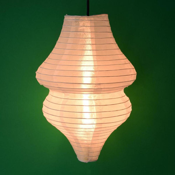 3-PACK | White Beehive Unique Shaped Shimmering Nylon Lantern - Luna Bazaar | Boho &amp; Vintage Style Decor