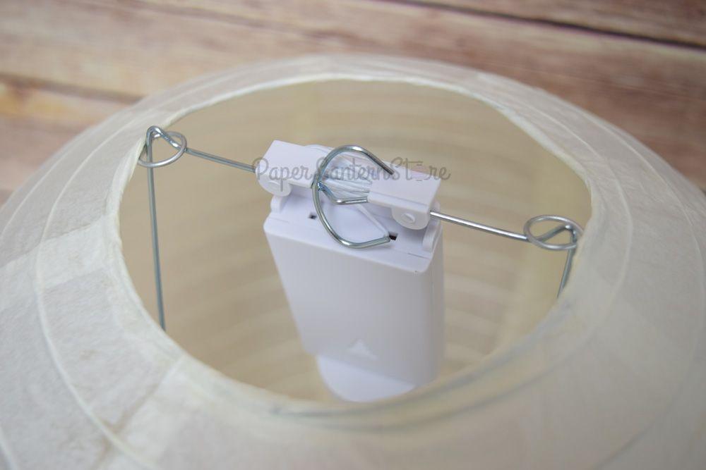 6-Pack 10 Inch Beige / Ivory Parallel Ribbing Round Paper Lanterns - Luna Bazaar | Boho &amp; Vintage Style Decor