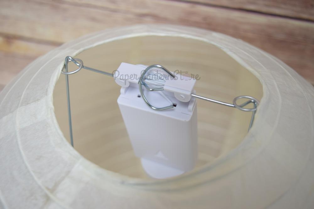 10 Inch Silver Parallel Ribbing Round Paper Lantern - Luna Bazaar | Boho &amp; Vintage Style Decor