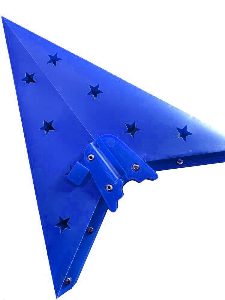 3-PACK + CORD | 30&quot; Dark Blue 7-Point Plastic Star Lantern Lamp, Hanging Decoration - LunaBazaar.com - Discover. Decorate. Celebrate.