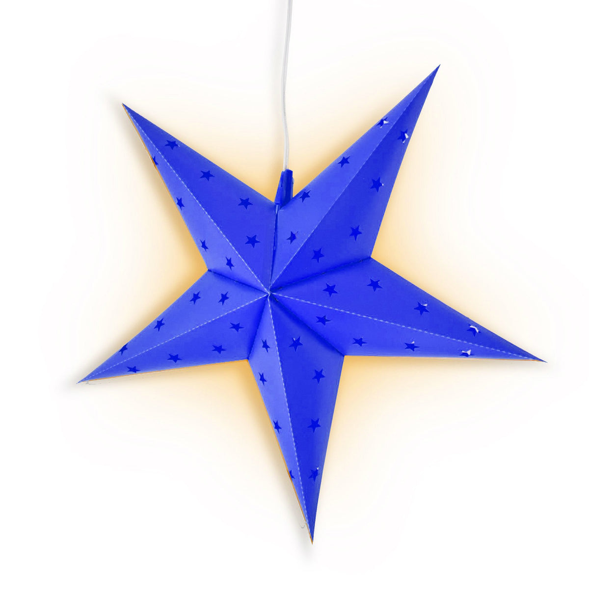 30&quot; Dark Blue Weatherproof Star Lantern Lamp, Hanging Decoration - LunaBazaar.com - Discover. Decorate. Celebrate.