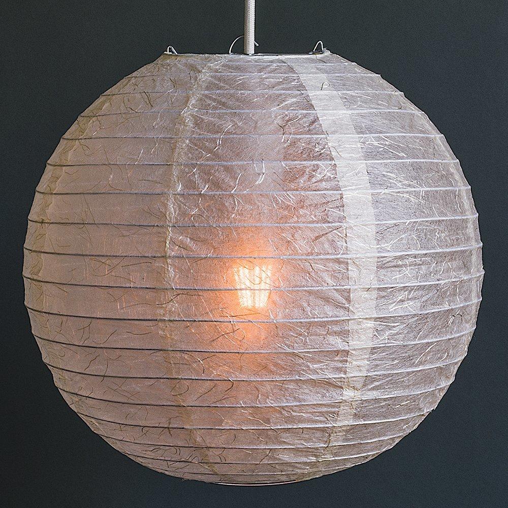12&quot; Cloud Phoenix Silken Japanese Kozo Unryu Fibrous Paper Lantern Shade - Luna Bazaar | Boho &amp; Vintage Style Decor