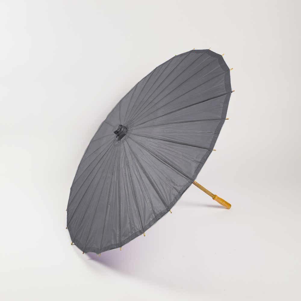 32&quot; Driftwood Grey Paper Parasol Umbrella - Luna Bazaar | Boho &amp; Vintage Style Decor