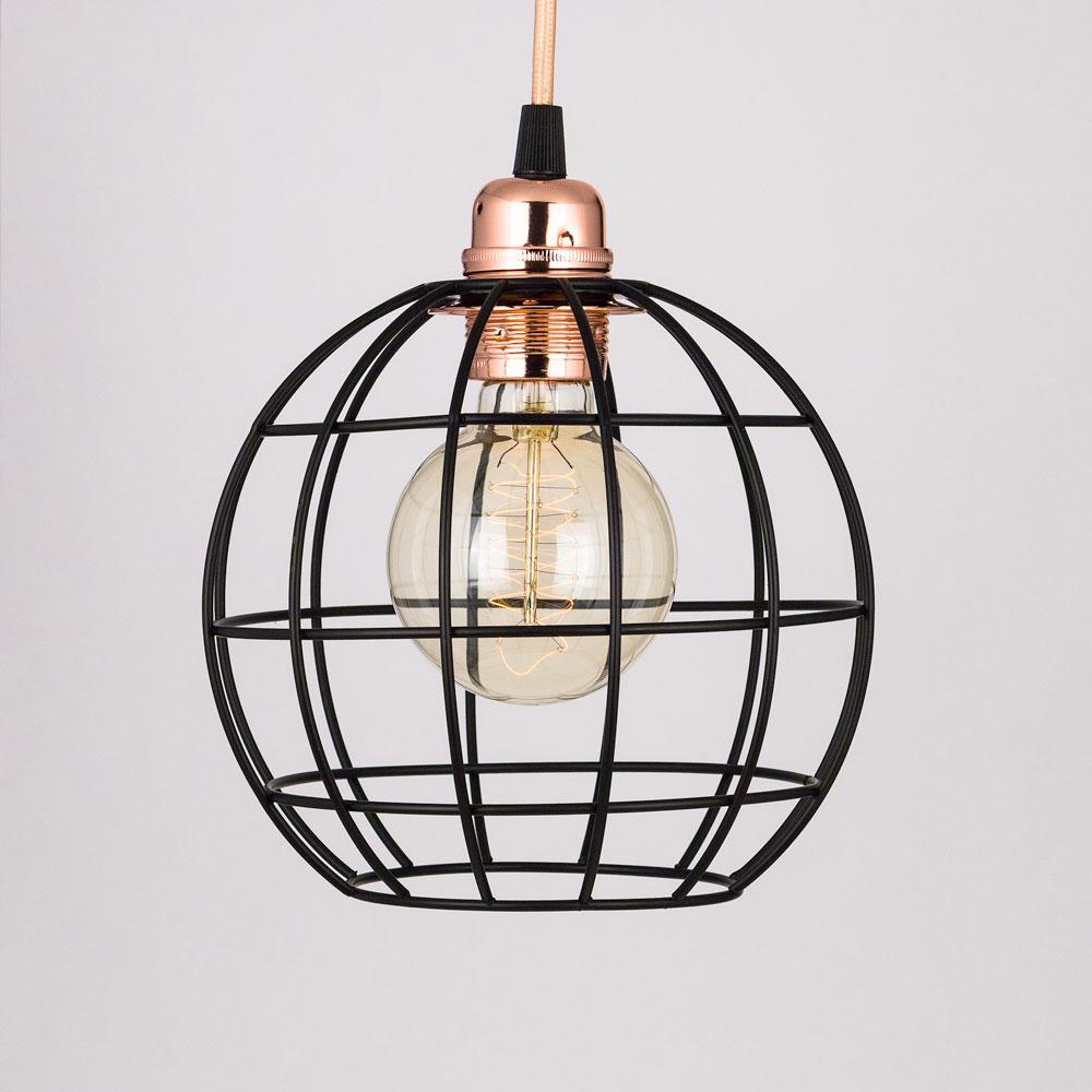 Sphere Shaped Vintage Edison Light Bulb Cage for Pendant Lights *Bulb Cage Only - Luna Bazaar | Boho &amp; Vintage Style Decor
