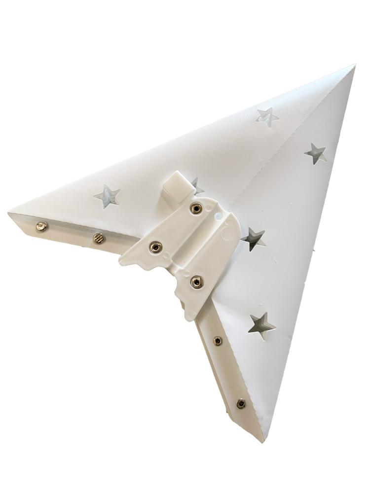 3-PACK + CORD | 20&quot; White Plastic Star Lantern Lamp, Hanging Decoration - LunaBazaar.com - Discover. Decorate. Celebrate.