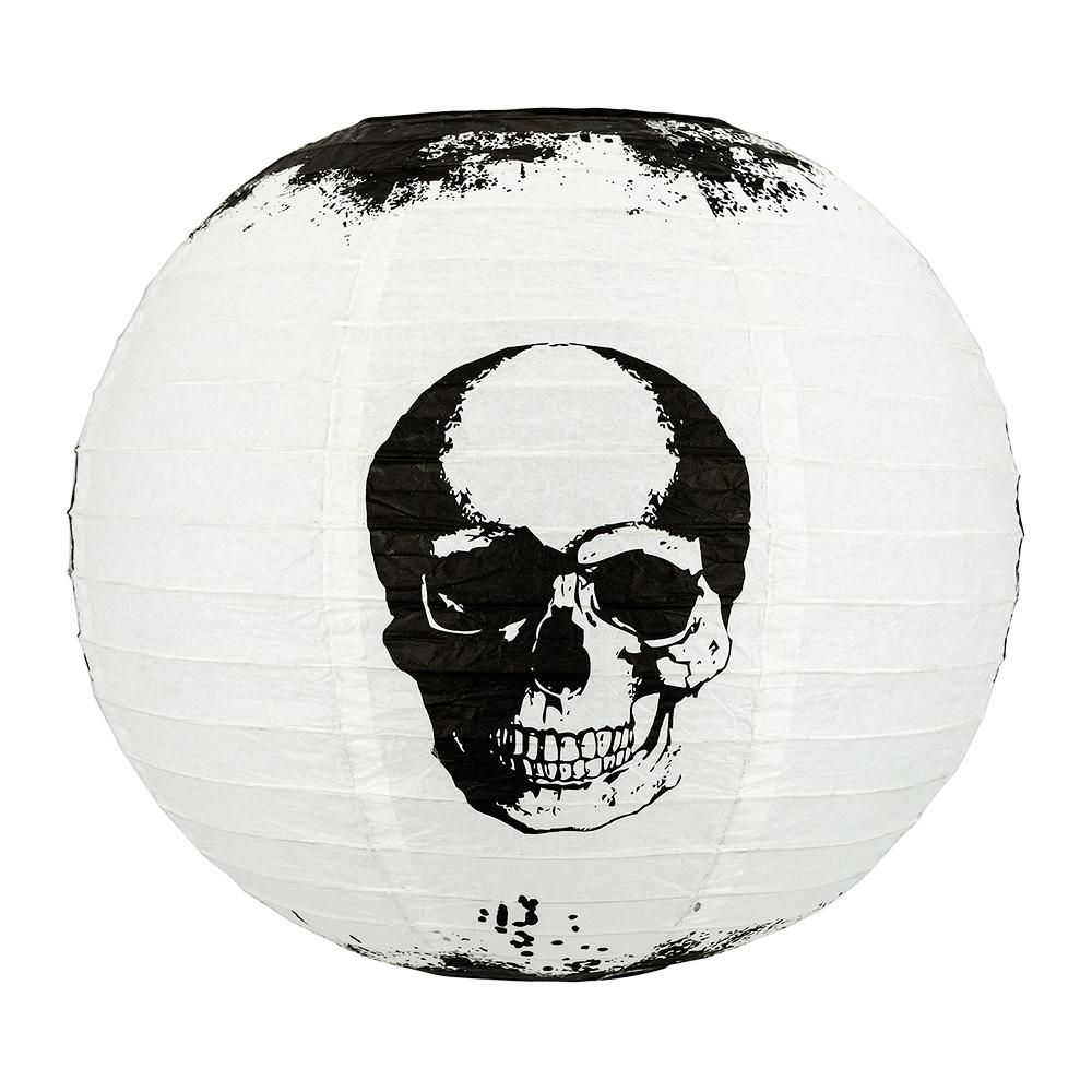 14 Inch Halloween Skull Skeleton Face Paper Lantern - Luna Bazaar | Boho & Vintage Style Decor
