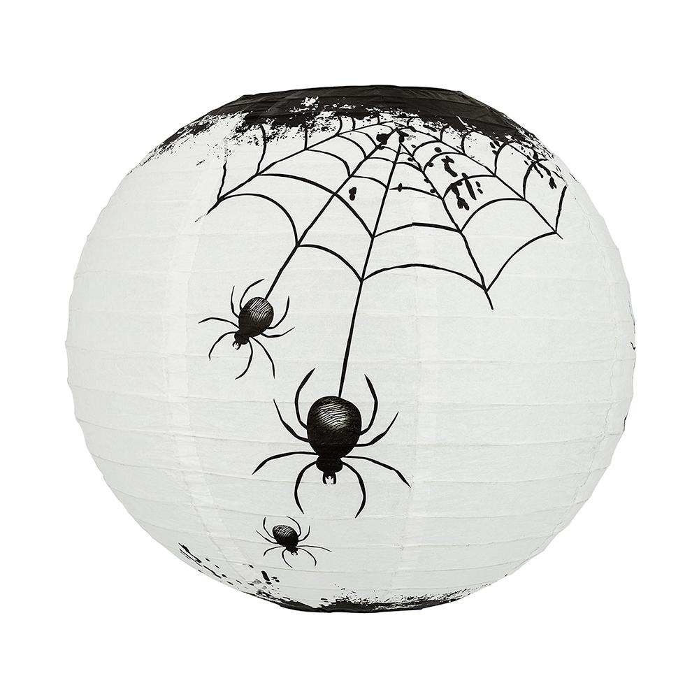 14 Inch Halloween Spiders Spooky Bug Webs Paper Lantern - Luna Bazaar | Boho &amp; Vintage Style Decor