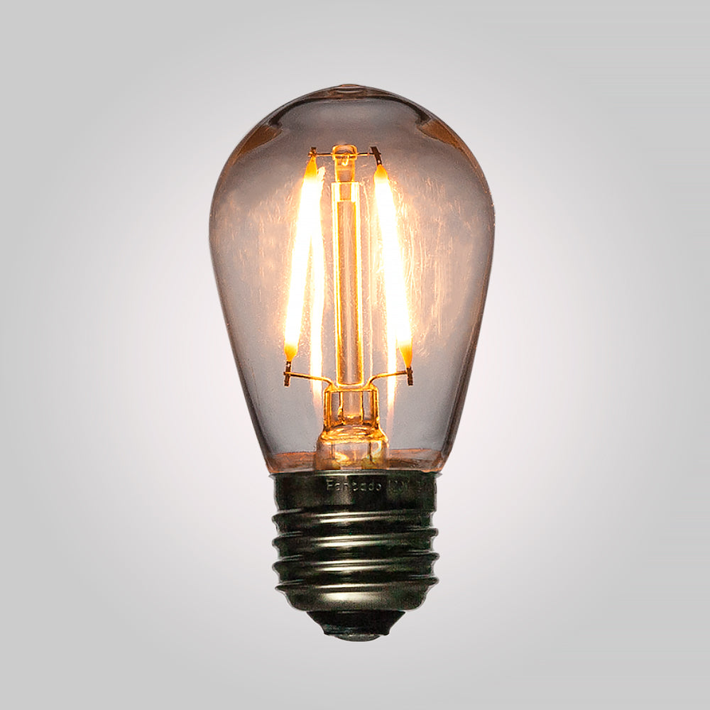 CORD + Shatterproof Bulb | Black Weatherproof Outdoor Pendant Light Lamp Cord Combo Kit, S14 Warm White Bulb - Luna Bazaar | Boho &amp; Vintage Style Decor