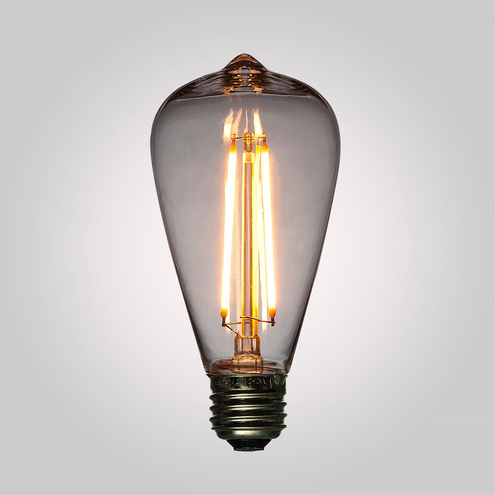 24-Pack LED Filament ST64 Shatterproof Light Bulb, Dimmable, 2W, E26 Medium Base - Luna Bazaar | Boho &amp; Vintage Style Decor