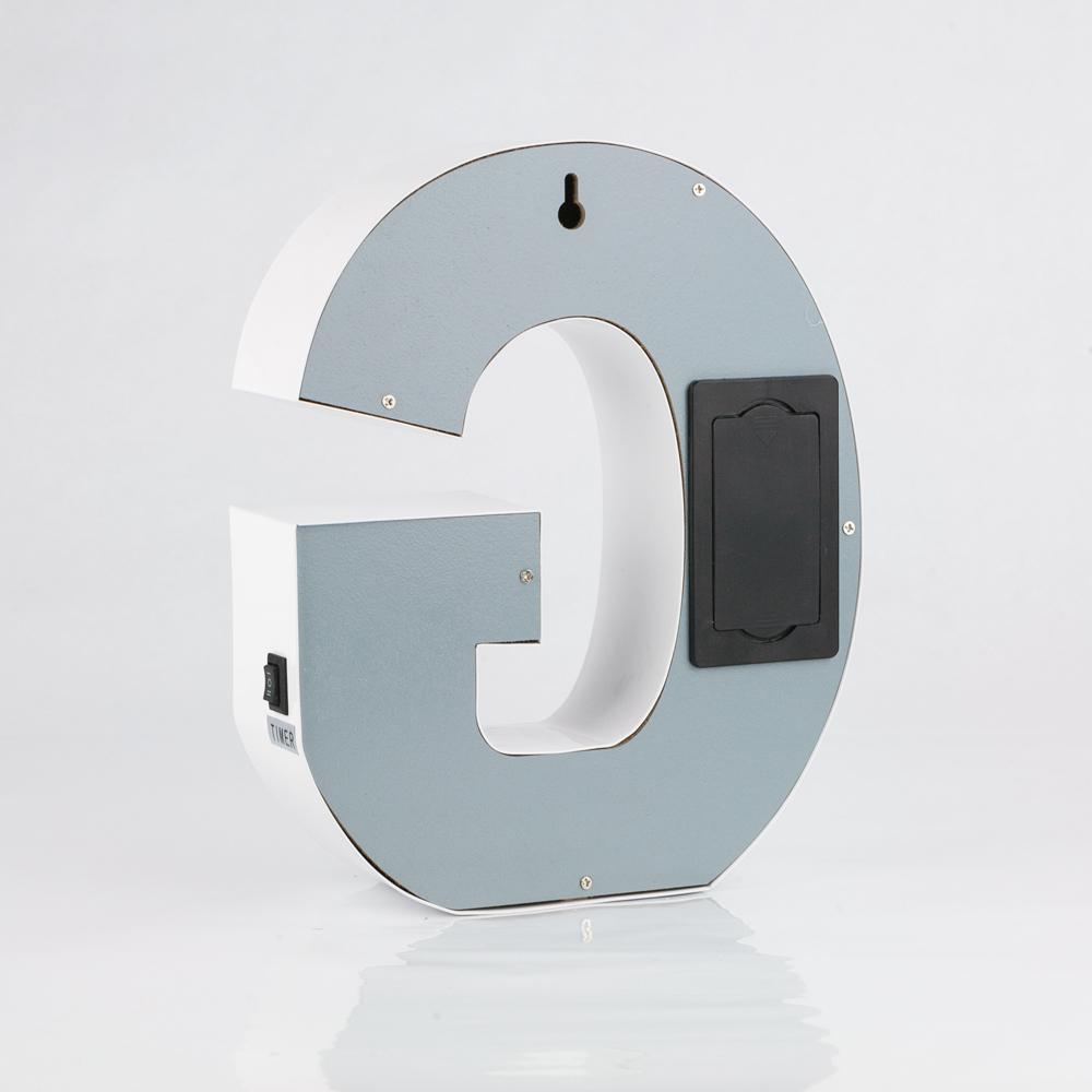 White Marquee Light Letter 'G' LED Metal Sign (8 Inch, Battery Operated ...