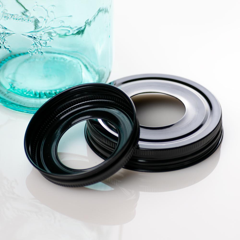 Fantado Wide Mouth Mason Jar Pendant Light Cord Kit Lid (Black, Lid Only) - LunaBazaar.com - Discover. Decorate. Celebrate.