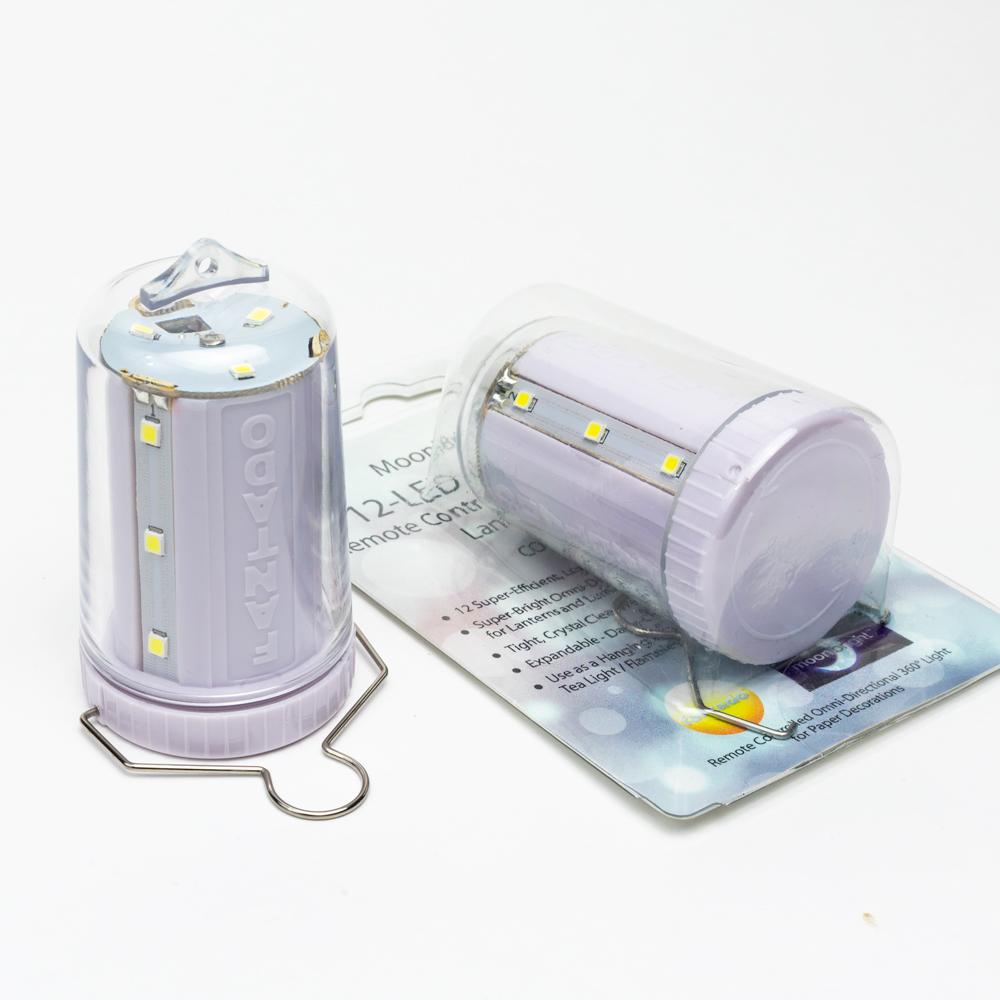MoonBright&amp;#8482; 12-LED Omni360 Remote Control Omni-Directional Lantern Light, Hanging / Table Top, Cool White (Battery Powered) - Luna Bazaar | Boho &amp; Vintage Style Decor
