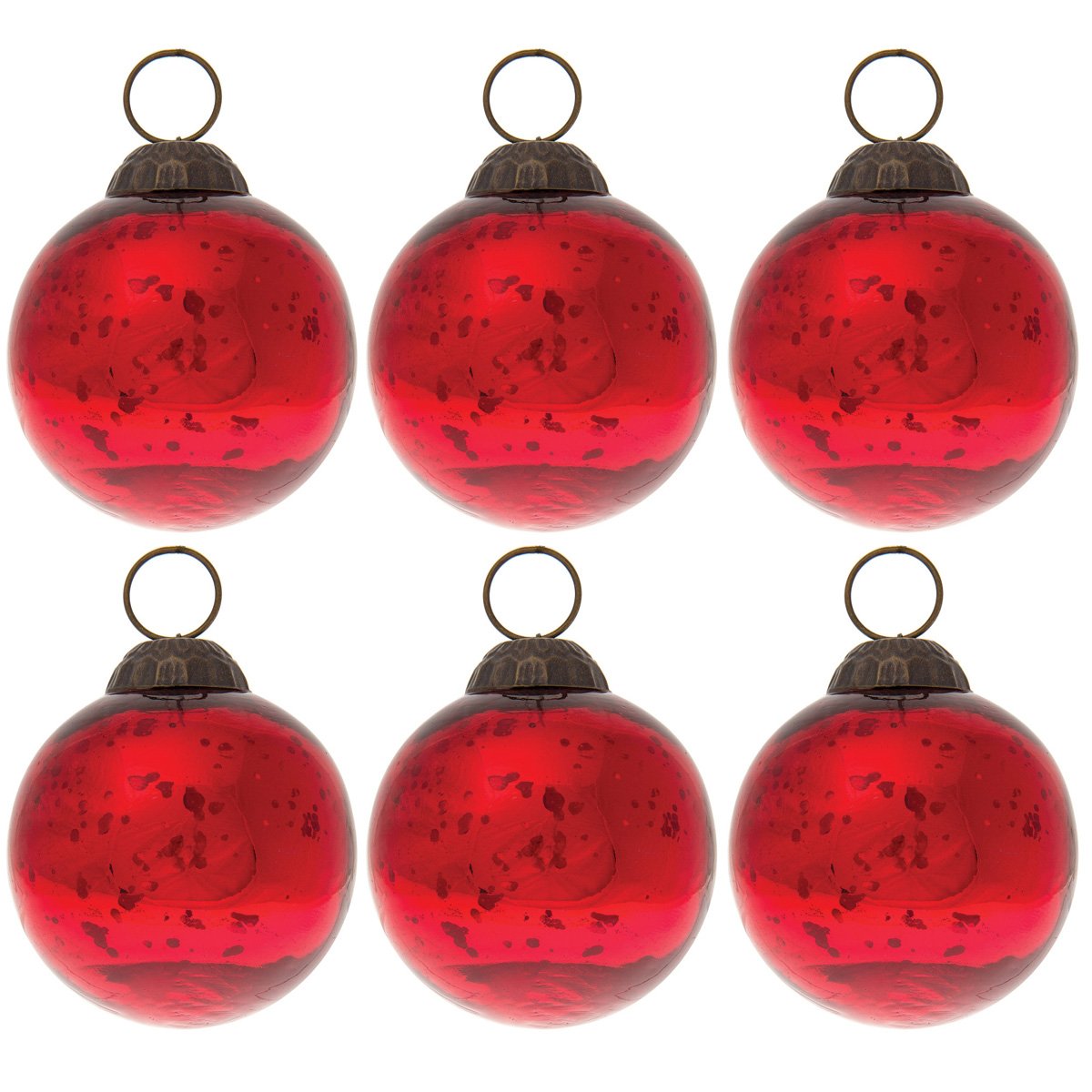Glass Red Tiny Christmas Ornaments (Set of 25 Pcs), Size: 2.00 Inches at Rs  660/25 pieces in New Delhi