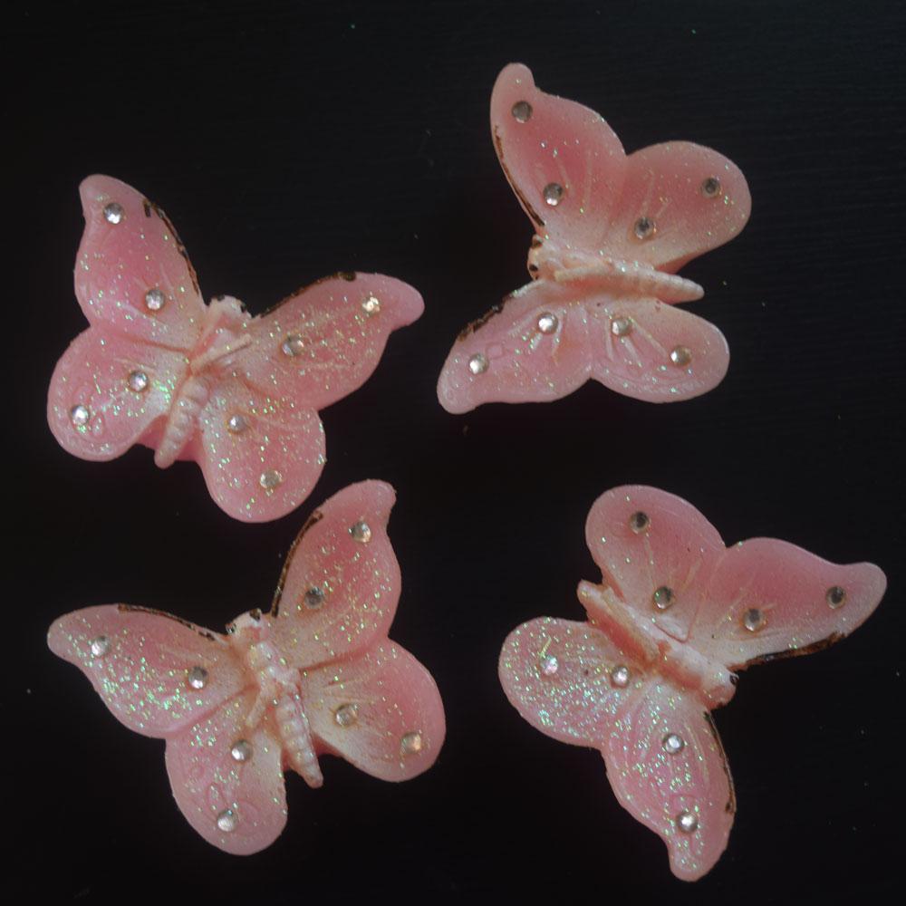 CLOSEOUT Pink Floating Butterfly Candles - Luna Bazaar | Boho &amp; Vintage Style Decor