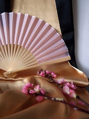 50-Pack 9&quot; Pink Silk Hand Fans for Weddings - Luna Bazaar | Boho &amp; Vintage Style Decor