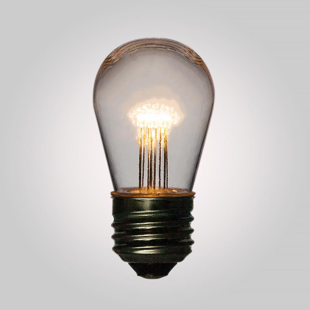 Warm White 0.7-Watt LED S14 Sign Light Bulb, Shatterproof, E26 Medium Base - Luna Bazaar | Boho &amp; Vintage Style Decor