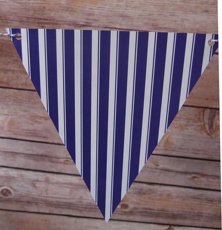 CLOSEOUT Purple Mix Pattern Triangle Flag Pennant Banner (11FT) - Luna Bazaar | Boho &amp; Vintage Style Decor