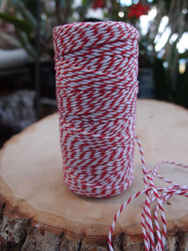 Quasimoon Red Bakers Twine Decorative Craft String (110 Yards) by PaperLanternStore