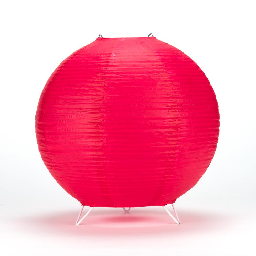 Red Round Centerpiece Candle Lantern w/ Fine Lines - Luna Bazaar | Boho &amp; Vintage Style Decor