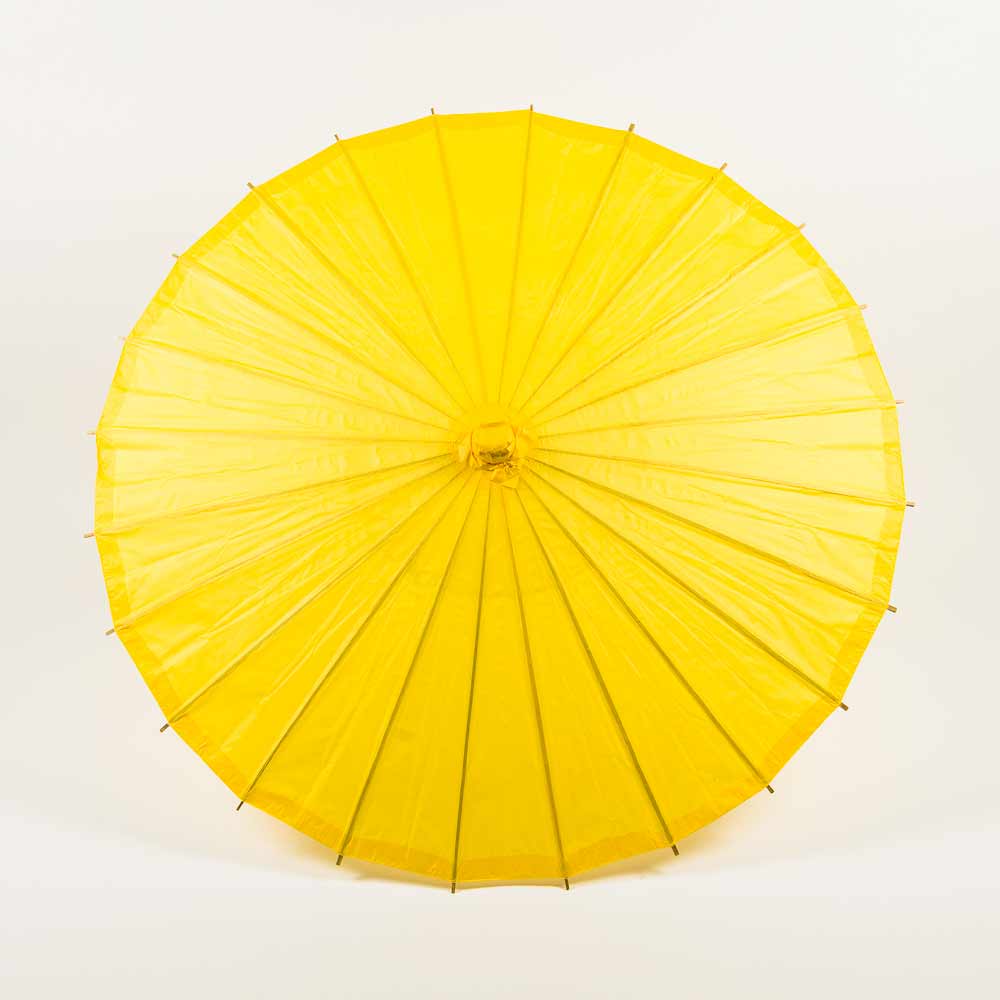 32 Inch Yellow Paper Parasol Umbrella - LunaBazaar.com - Discover.Decorate. Celebrate.