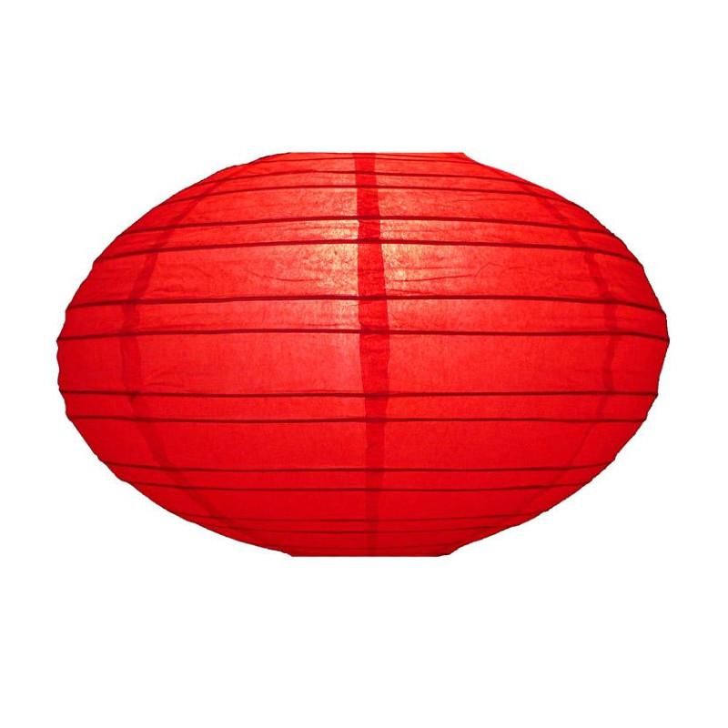 16" Red Saturn Paper Lantern - Luna Bazaar | Boho & Vintage Style Decor