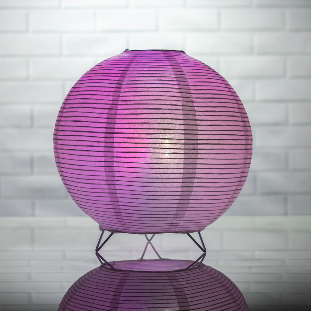 Round Fine Line Color-Changing LED Table Top Lantern Lamp Light KIT w/ Remote, Omni360 Battery Powered - Luna Bazaar | Boho &amp; Vintage Style Decor