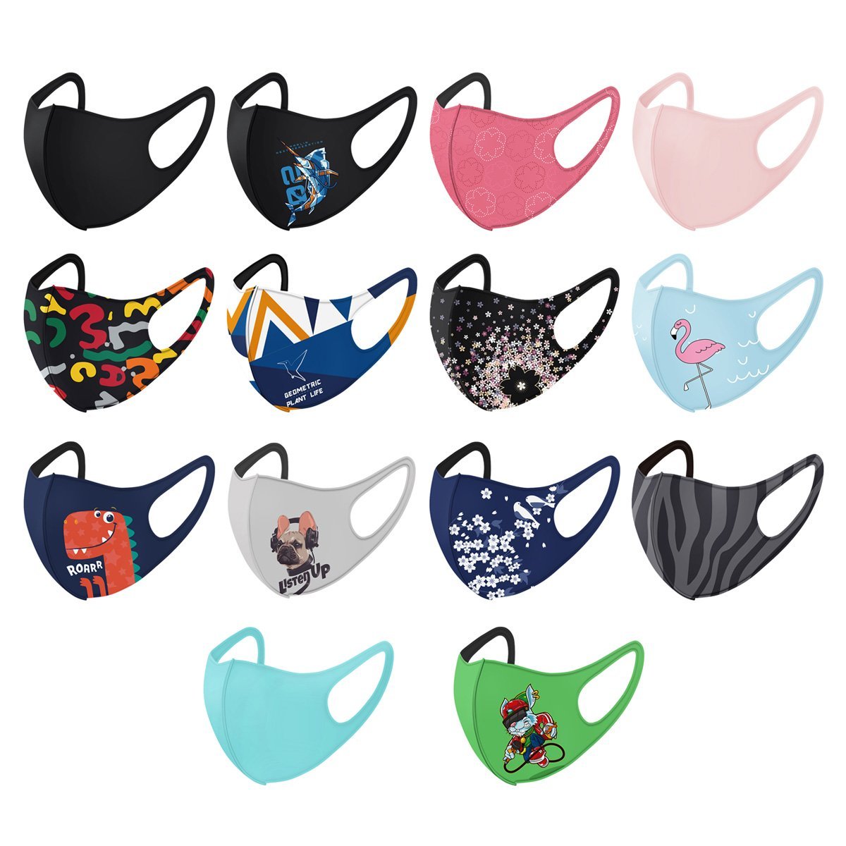 Medium Comfortable Face Mask Covering 3-ply Washable Reusable (for Teens & Adults) - Luna Bazaar | Boho & Vintage Style Decor