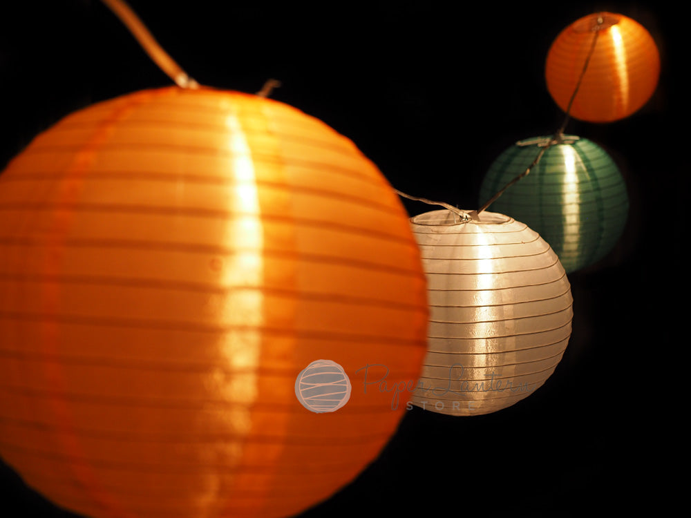 10&quot; St. Patrick&#39;s Day Shimmering Nylon Lantern String Light COMBO Kit (21 FT) - LunaBazaar.com - Discover. Decorate. Celebrate.
