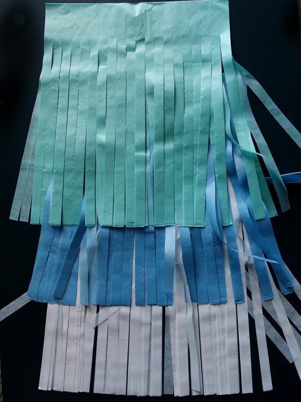 CLOSEOUT Tissue Paper Tassel Garland Kit - Sea Mix - Luna Bazaar | Boho &amp; Vintage Style Decor