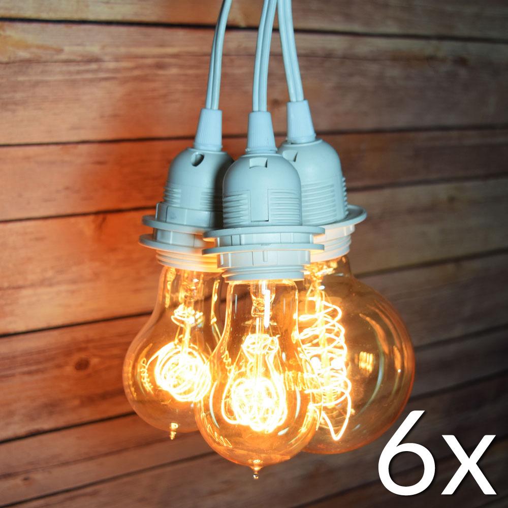 Socket Pendant Light Kits CLOSEOUT 6 Pack Single Pearl Black Socket