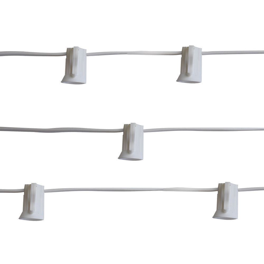 12 Inch Wedding Gold Paper Lantern String Light COMBO Kit (21 FT, EXPANDABLE, White Cord)