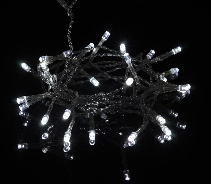 30 LED White Mini String Lights, 10.8 FT Clear Cord, Battery Operated Powered - Luna Bazaar | Boho &amp; Vintage Style Decor